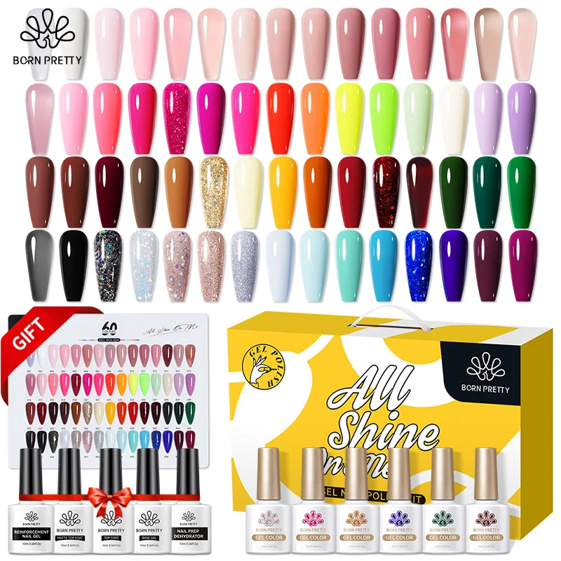 BORNPRETTYVIPGelNailPolishKit10ML65ColorsNailSalonGel