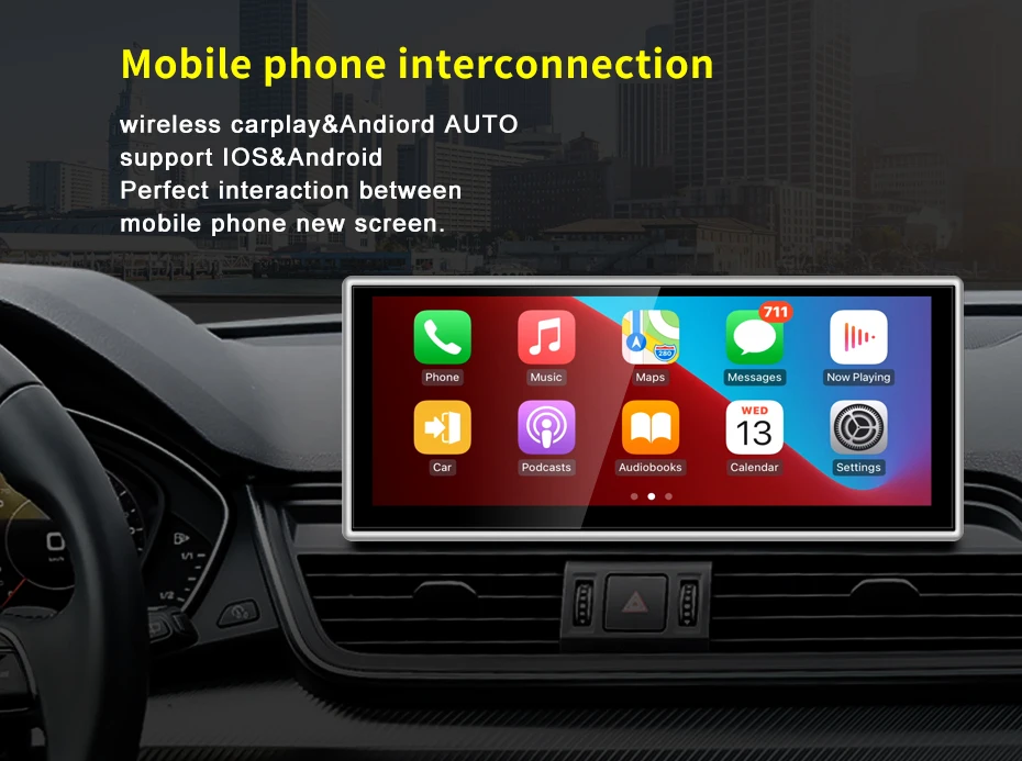 Qualcomm 8G 128G Android13 10.25inch Carplay AUTO For AUDI 2018-2022 Q5 Q5L Car