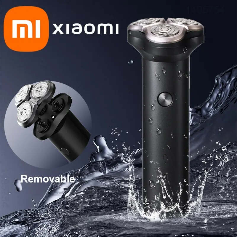 XIAOMI MIJIA Electric Shaver S300 3D Dry Wet Shavers IPX7 Waterproof Triple Blade Beard Trimmer Cutter for Men Razor Machine