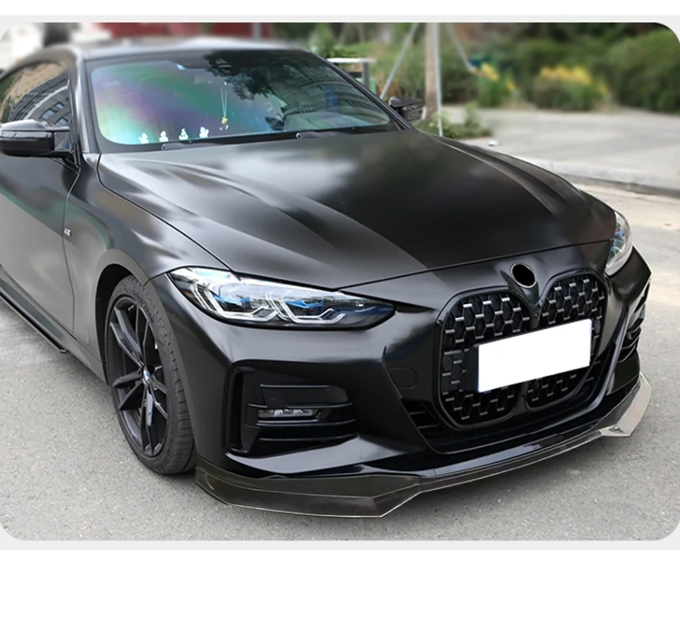 BMW 4 시리즈 G22 2도어 쿠페 2022 2023 2024 2025 2026용 3단 프론트 립 스플리터 스포일러 사이드 로워 스플리터