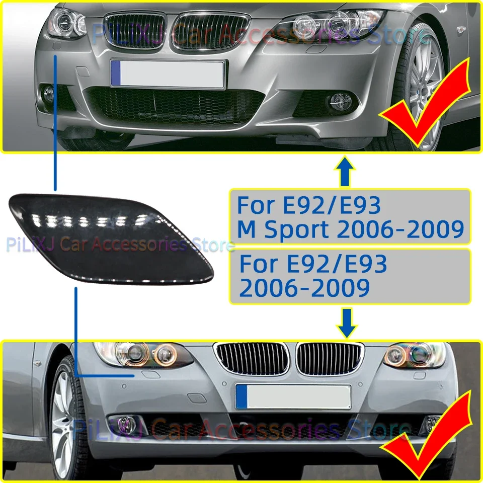 Car Headlight Washer Nozzle Cover For BMW E92 E93 LCI 320 325 330 335 M Coupe Convertible 2006-2013 Painted car headlight washer nozzle cover