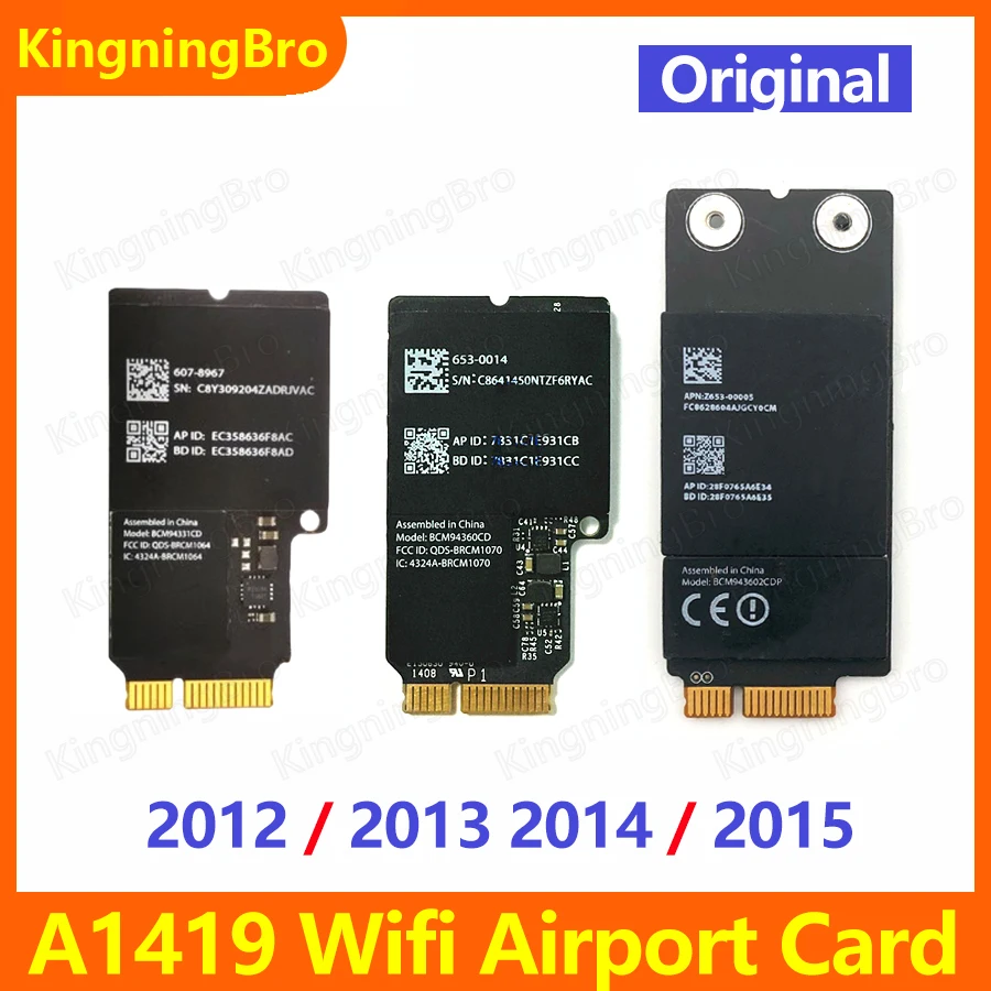 Carte AirPort Wifi Apple pour MacBook Pro A1278, A1286 A1297