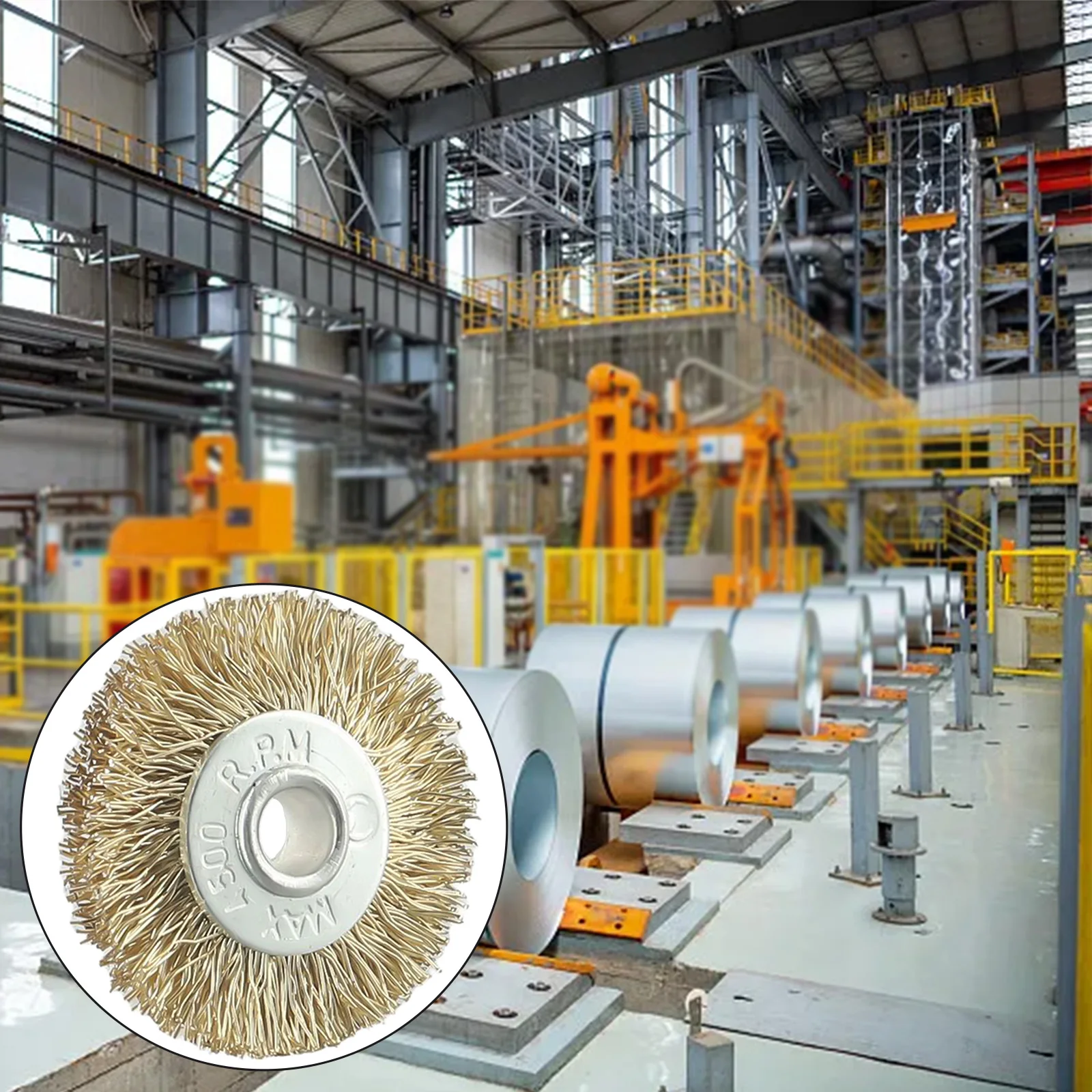 S08dd131477a34dbbb28683ff0b1b4c40D Wire Wheel Brush Flat Crimped Stainless Steel 38mm 50mm 65mm 75mm For Angle Grinder Shank Wire Wheel For Drill Attachment