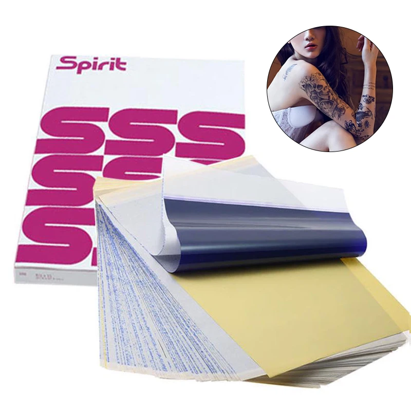 100pcs Tattoo Transfer Papers A4 Size Thermal Carbon Copier Stencil
