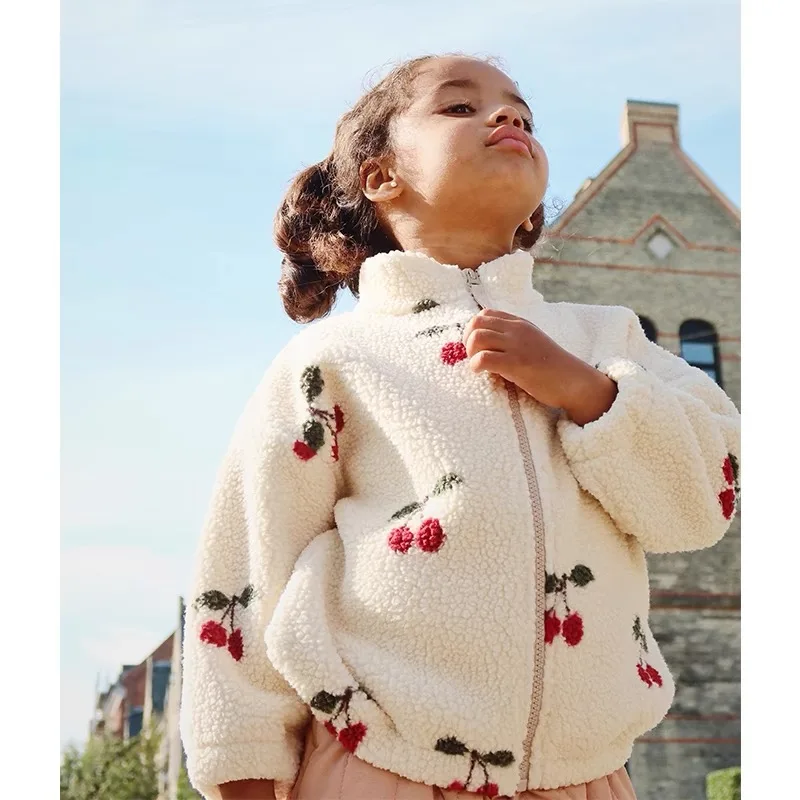 Children's Lambswool Jackets Padding Winter Baby Boys Cotton Outerwear Toddler Girls Flight Suit Jacket Kids Clothes
