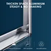 Semi-Frameless Sliding Shower Doors Shower Enclosure with 1/4" Clear Glass Bath Door Screen Chrome Finish Shower Glass Door 3