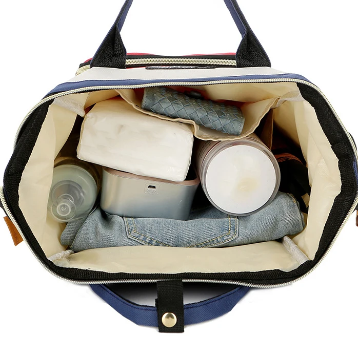 Fashionable and Multifunct Mummy Bag Large Capacity Storage Backpack Baby Bottle Insulation Storage Bag Diaper Organize Backpack - 6
