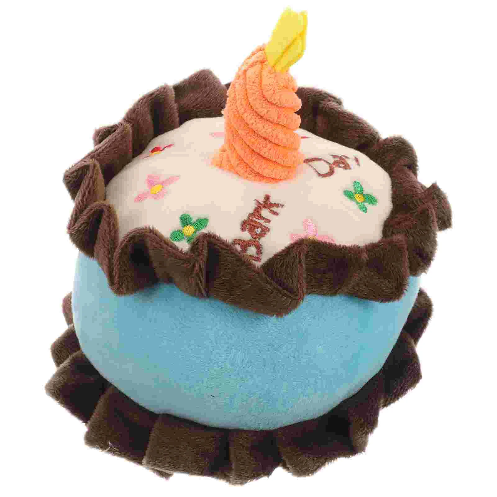 

Dog Toy Plush Dog Toy Puppy Toy Dog Molar Toy Cute Stuffed Pet Cake Plush Toy