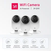 YI Pro-Caméra de surveillance intelligente IP WiFi 2K, kit de 3 pièces, système de sécurité domestique avec vision nocturne, babyphone vidéo sur application iOS et Android 1