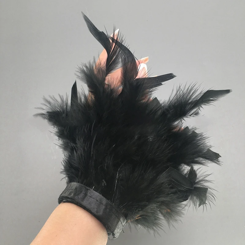 Manicure hand photo cuffs feather plush bracelet all for nail shoot hand decoration feather Manicuring Painting shoot Background