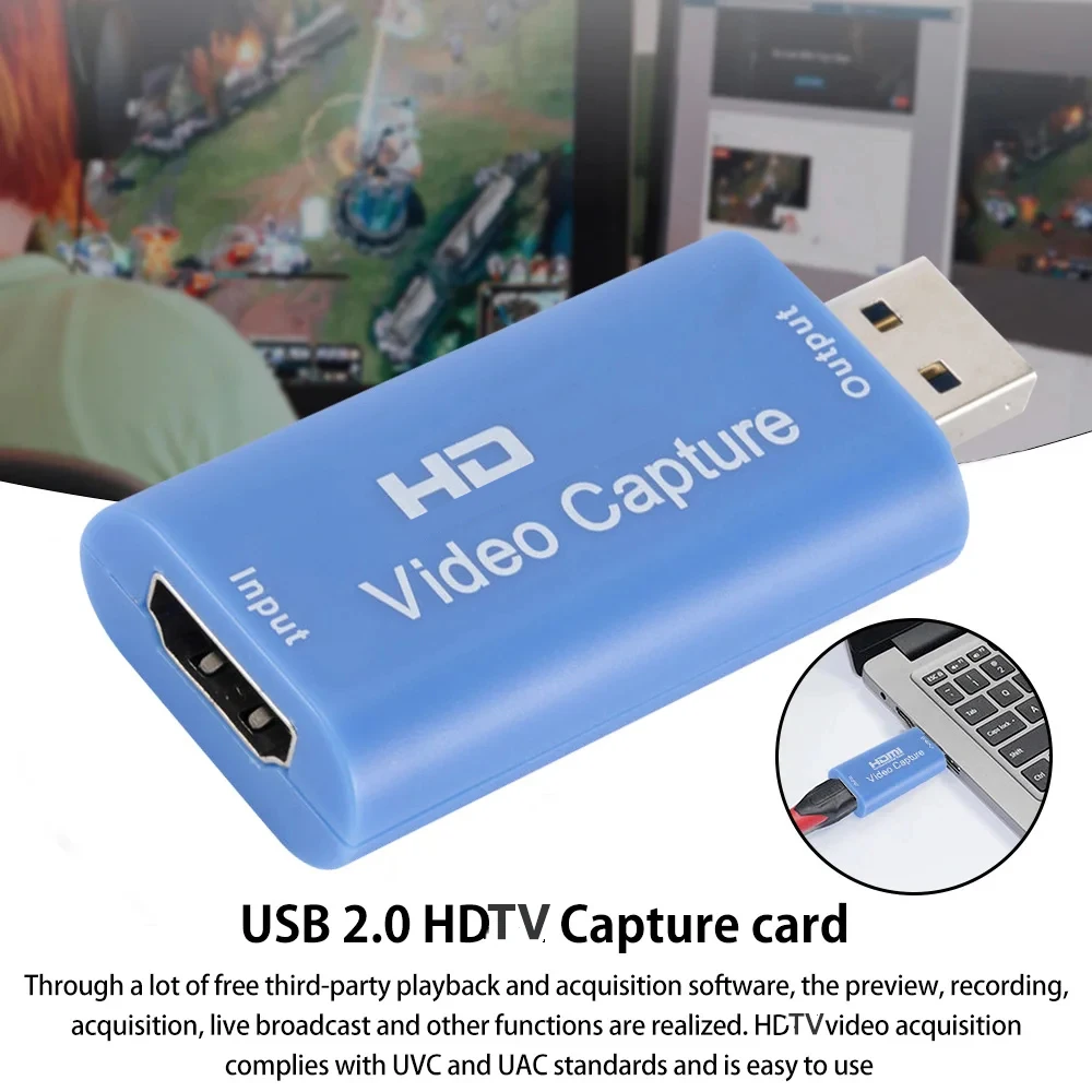 4K 1080P USB Capture Card HDMI-compatible Video Grabber Record Box for PS4 DVD Camcorder Camera Recording Live Streaming video capture adapter