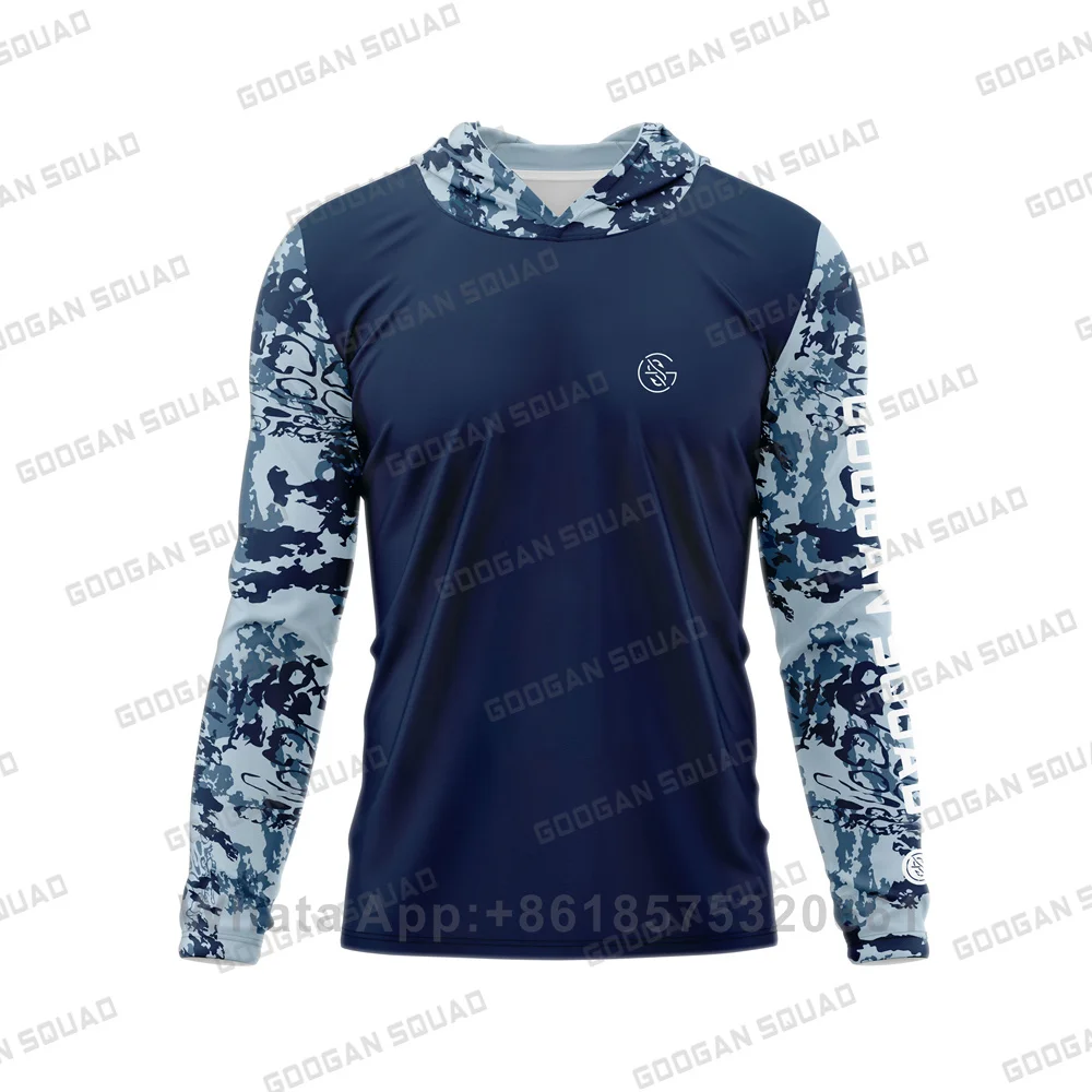 GOOGANSQUADMensUPF50PerformanceFishingShirtCoolingHoodieCamo