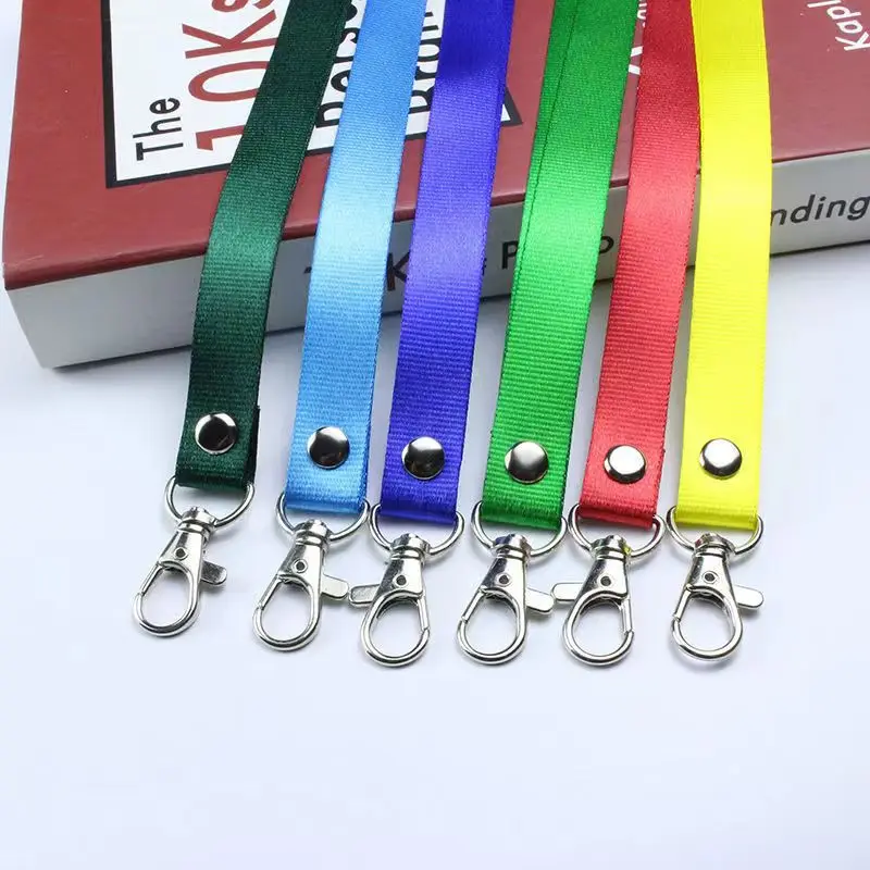 50pcS/lot Hanging Neck Rope Lanyard For Mobile Phone Straps Camera USB Holder ID Pass Card Name Badge Holder Keys Neck Strap