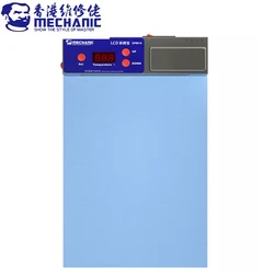 MECHANIC CPB14 LCD Screen Separator LED Dust Detection Light Double Layer 120℃ Fast Heating Silicone Pad for Phone Repair Tool