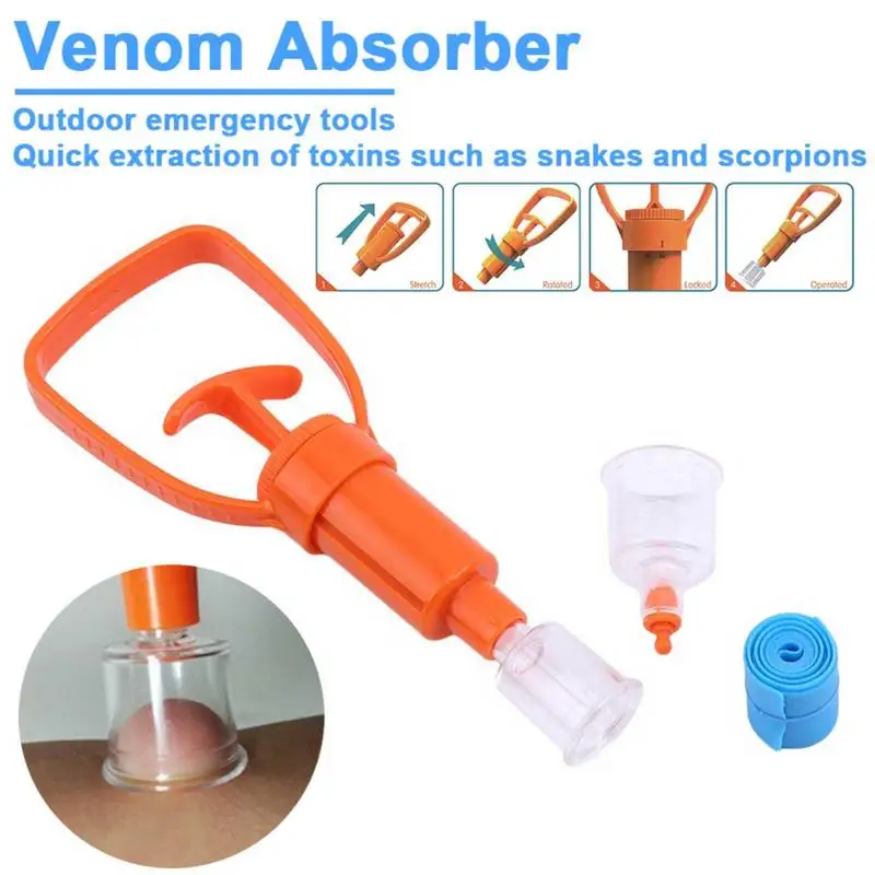 Insect Bite Sucker Bee Sting Itch Relief Suction Pump Venom Remover Bite Relief Suction Tool For Outdoor Hiking Camping