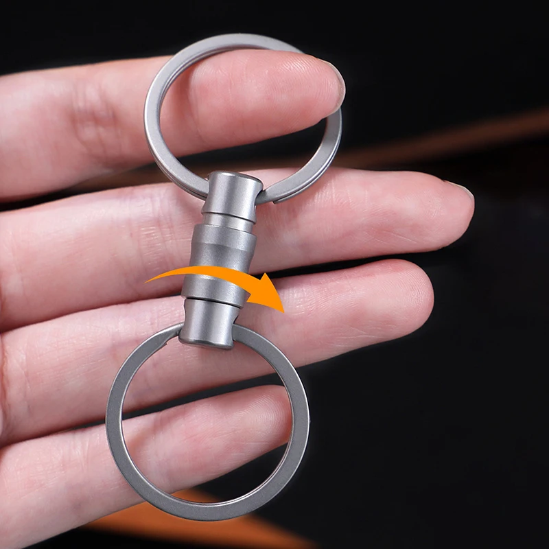 Titanium Alloy Quick Release Keychain - Ultra Light, Durable, Anti-Drop & Anti-Lost EDC Accessory