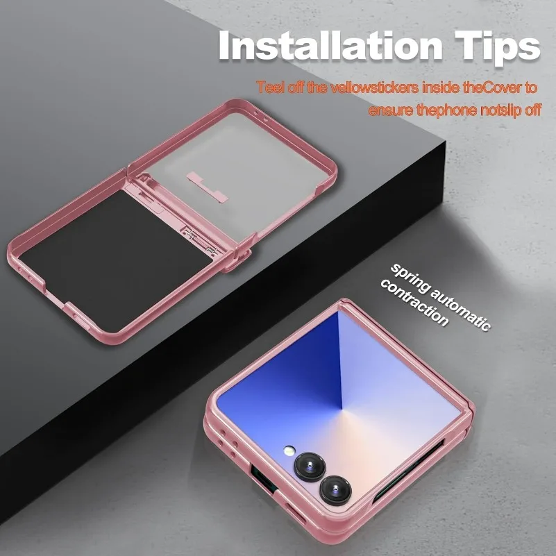 Heavy Duty 360° Rotating Ring Holder Case with Magnetic Hinge Protection