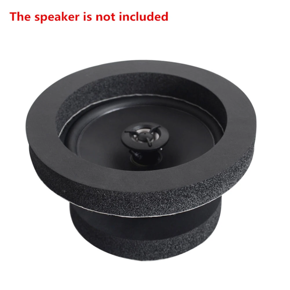 4 Stks Geluidsisolatie Katoen, 19,5x14,5x2,5cm/7,7x5,7x1in Auto Deur Speaker Geluiddichte Katoen Pad Universele Luidspreker Auto Schuim Speaker Omringende Rand Spons Hoge Rebound Spons Basblocker