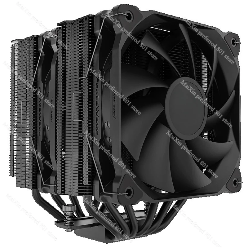 Z06D 6 히트 파이프 듀얼 타워 12CM CPU 쿨러 듀얼 120mm 팬 3색 멀티 플랫폼 공기 냉각
