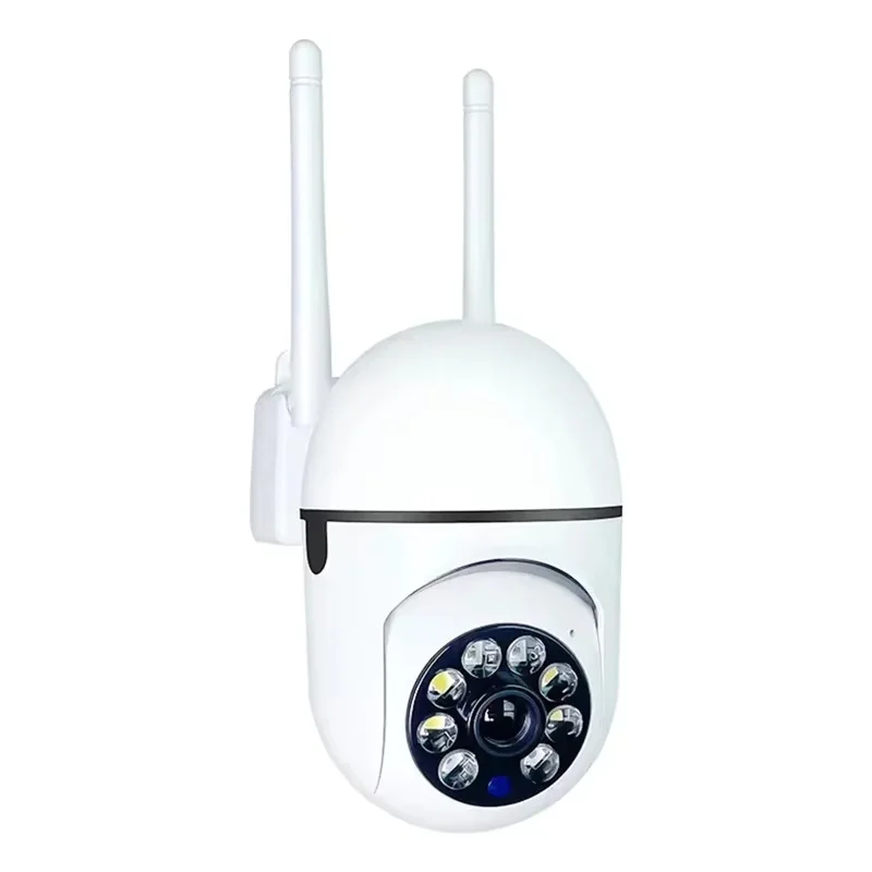 8MP 무선 IP 실외 보안 감시 카메라 PTZ, 4배 줌, AI 인체 추적, 양방향 오디오, HD 야간 컬러 비전