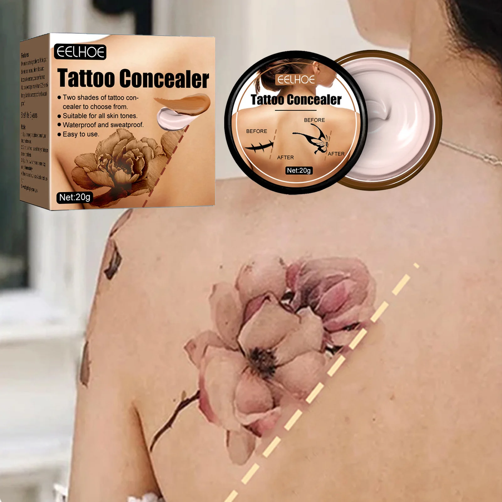 Tattoo Cover With Drugstore Makeup | EASY - YouTube