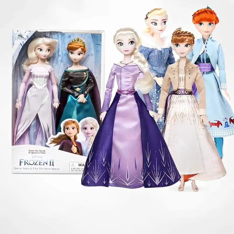 Disney Frozen Princesa Boneca Kawaii Anime Figura Brinquedos Rainha da Neve  Elsa Anna Animes Figuras Set Dress Up Toy Presente Para meninas - AliExpress