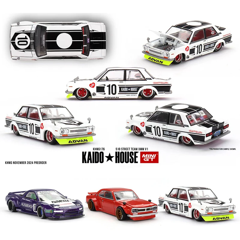 MINIGT KHMG 176 1:64 510 Street Team XMM V1 Openable Hood