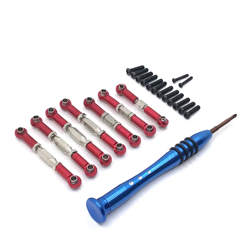 Wltoys 144002 144001 124016 124017 124018 124019 RC Car Upgrade Teile Metallgestänge Servo Pull Lenkung Spurstangensatz – Detail 4