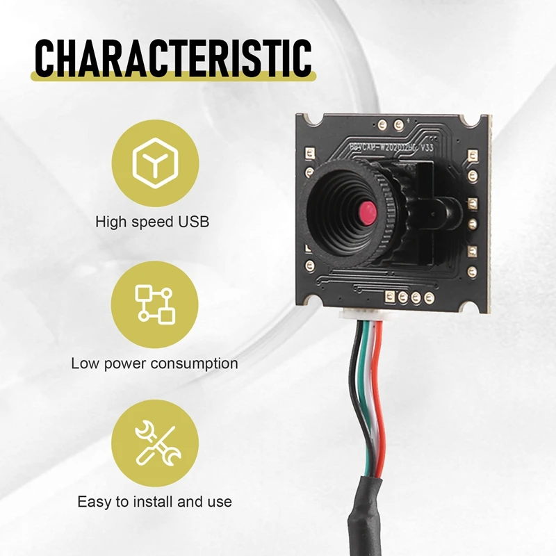 윈도우 안드로이드 및 리눅스 시스템용 USB IP 카메라 모듈, OV9726 CMOS, 1MP, 50 도 렌즈