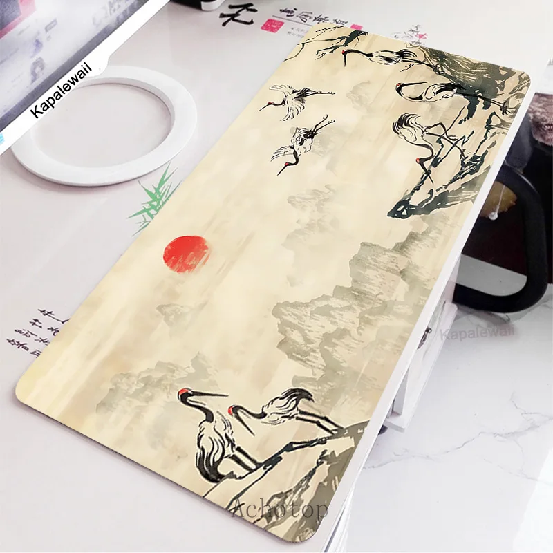 

Mouse Pad Art Chinese Style Computer XXL Keyboard Mousepad Desk Mat PC Gamer Rugs Office Carpet Home Table Mause Mausepad 90x40