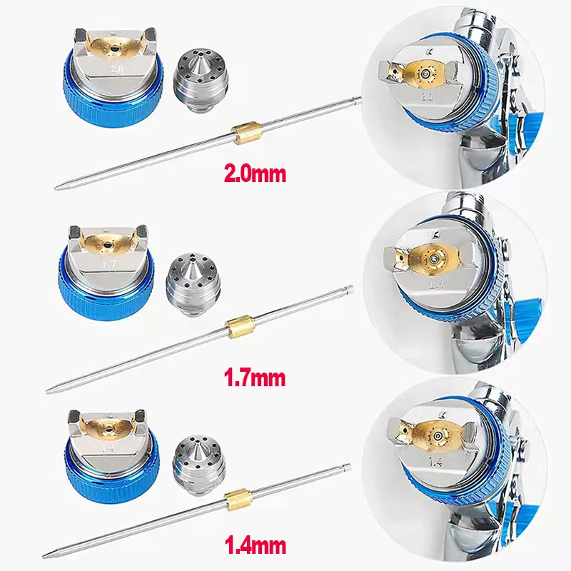 Ʈ  HVLP ƽ    , 1.4mm, 1.7mm, 2.0mm , ߷ ڵ , Ʈ , 600cc  