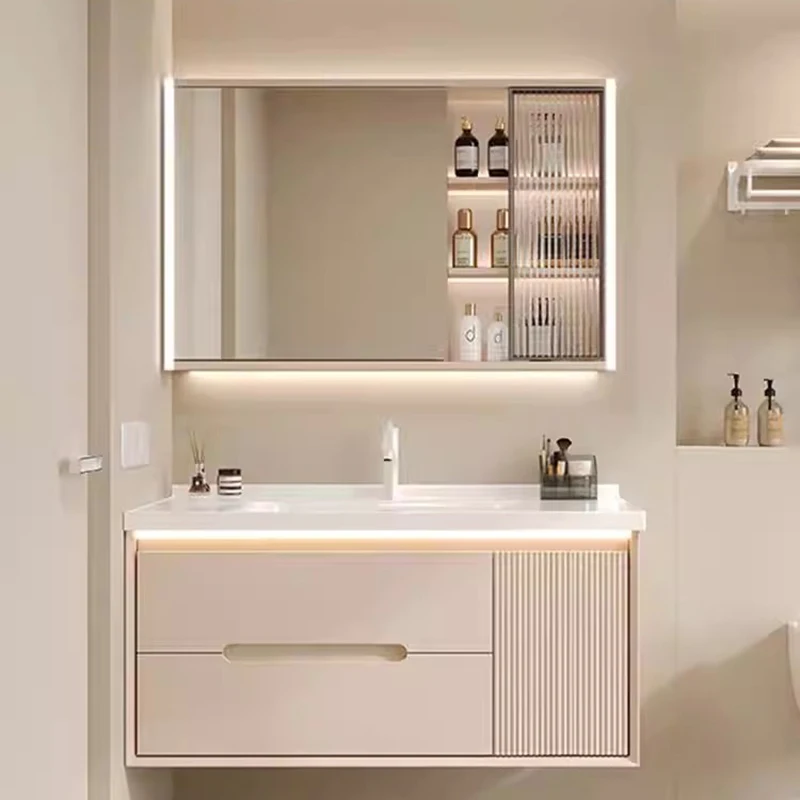 Washbasin Toilet Bathroom Vanities Vintage Partition Vanity Light Bathroom Vanities Mirror Storage Mobiletto Bagno Furniture