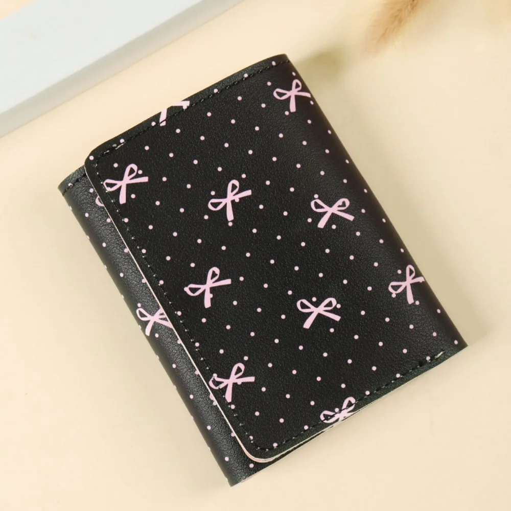 Cute Korean Style coin purse women wallet card wallet coin purse wallet women purse women coin purse korean handbag Wallet Women Sweet Pink Color Floral Bow Purse Card Wallet for Girl Portable Travel Cash Coin Photocard Bag