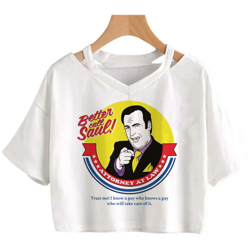 

better call saul tshirt female Korea 2022 aesthetic graphic tees women ulzzang crop top clothes aesthetic