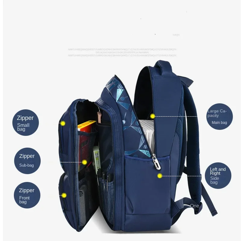 Kids backpack Primary children School Bags For Boys large orthopedic Backpack Waterproof Schoolbag big Book Bag mochila infantil 5