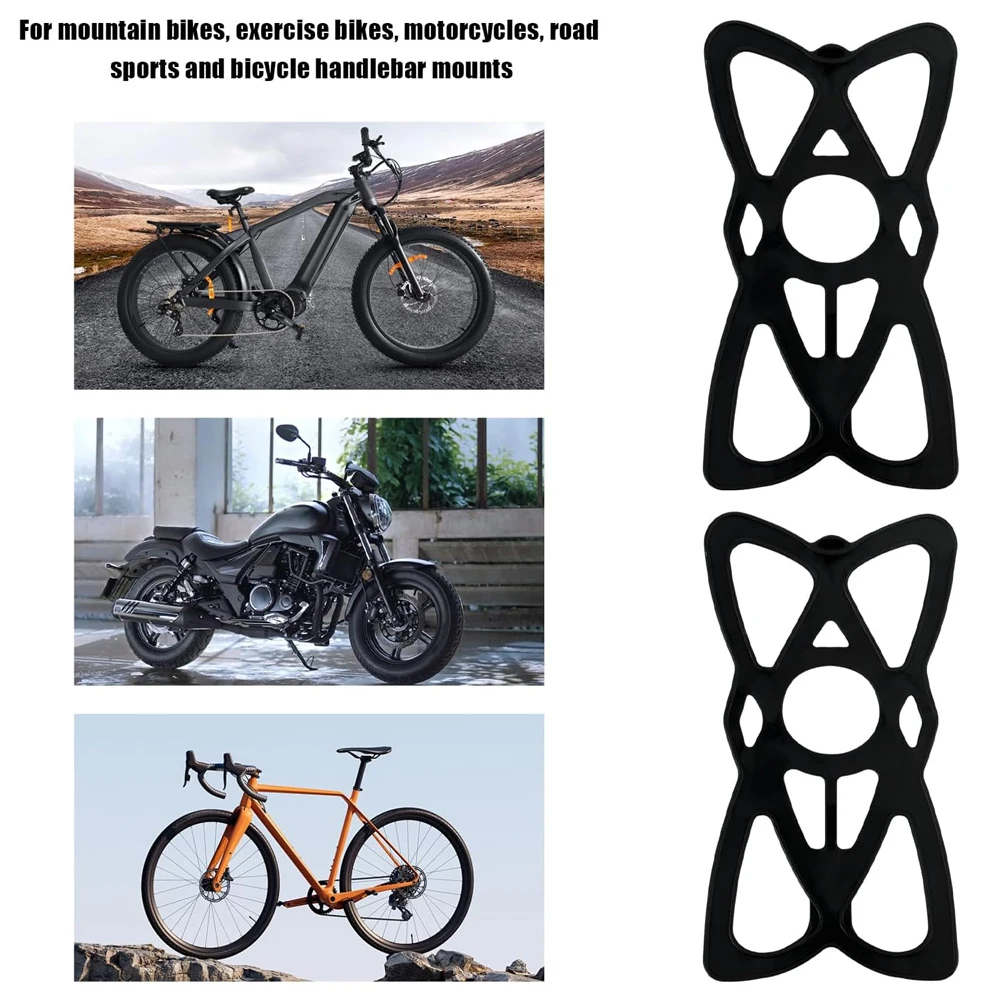 Motorcycle Phone Mount Tether Replacement Silicone Bands for Bike Holder Grip Rubber Strap Security Bands for iPhone Samsung