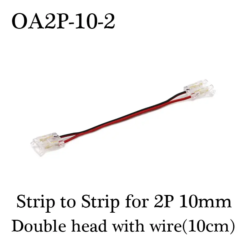 COB LED Wire Connector 5 8 10mm Connection Solderless Mini Buckle FCOB RGB CCT LED Strip Lights 2 3 4 Pin Connector With Wire - Image 19