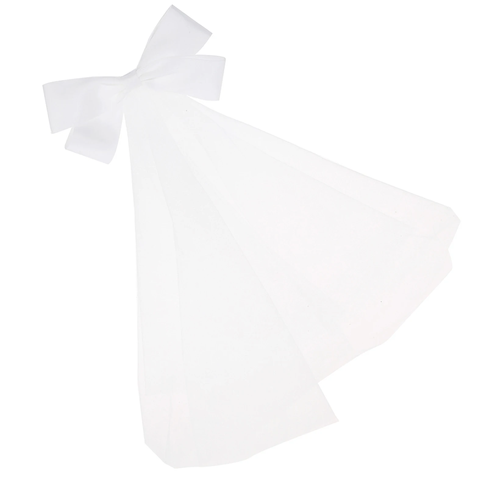 

Женская белая элегантная Фата, Очаровательная свадебная фата средней длины для свадебных аксессуаров