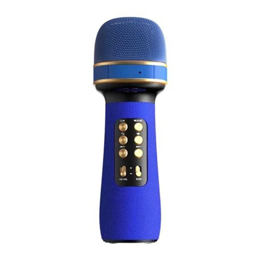 WS-898 Music Singing Microphone Multifunction Handheld Bluetooth-Compatible Microphone Karaoke Player Mic Machine 