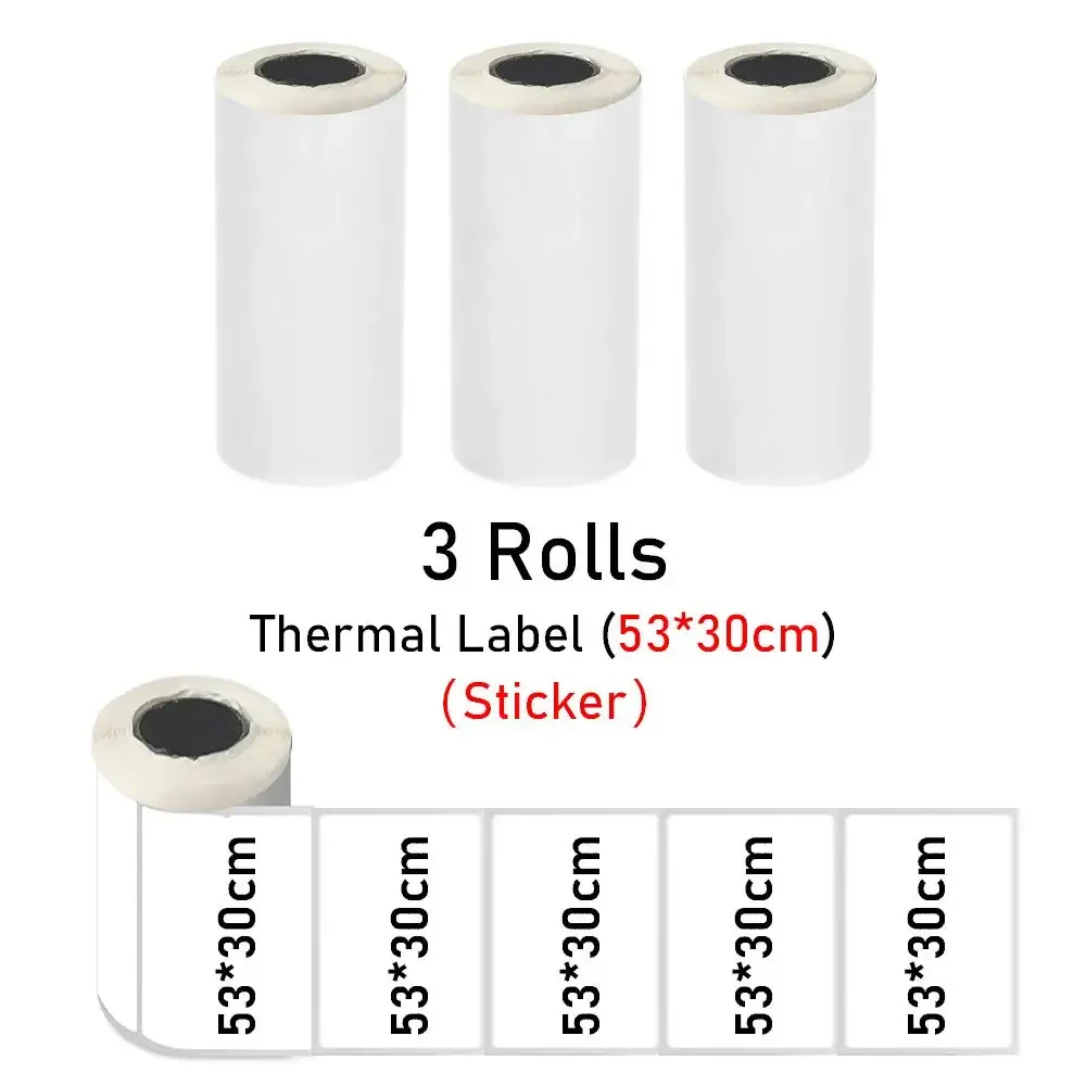 3Rolls Color Photo High-Quality Ink-Free Thermal Printing Paper for  Mini-Printers Professional Printing - AliExpress