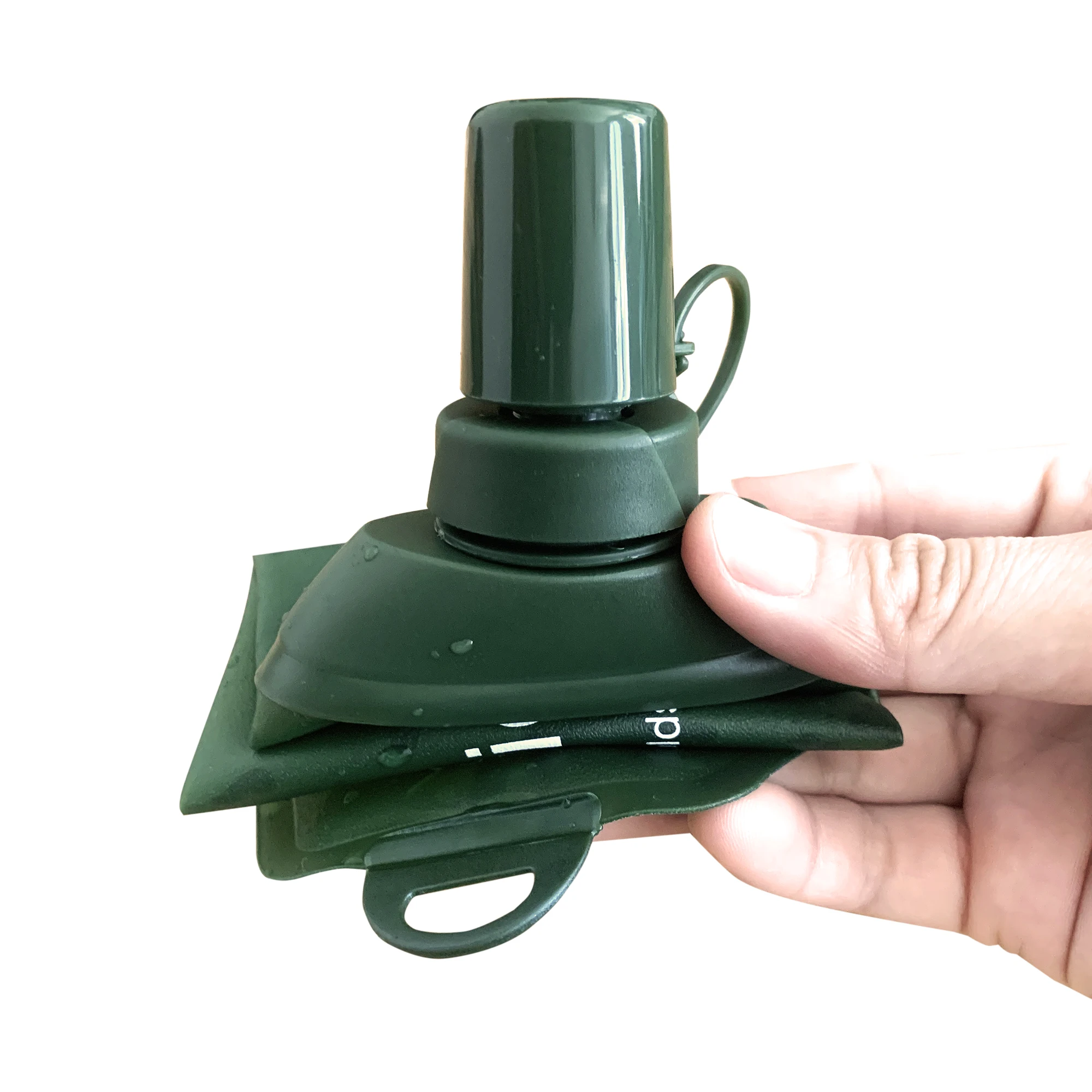 AXEN Folding Water Bottle, Collapsible Soft Flask, TPU Tube with Bite Valve, Suitable for Running Camping Travelling, 500ml