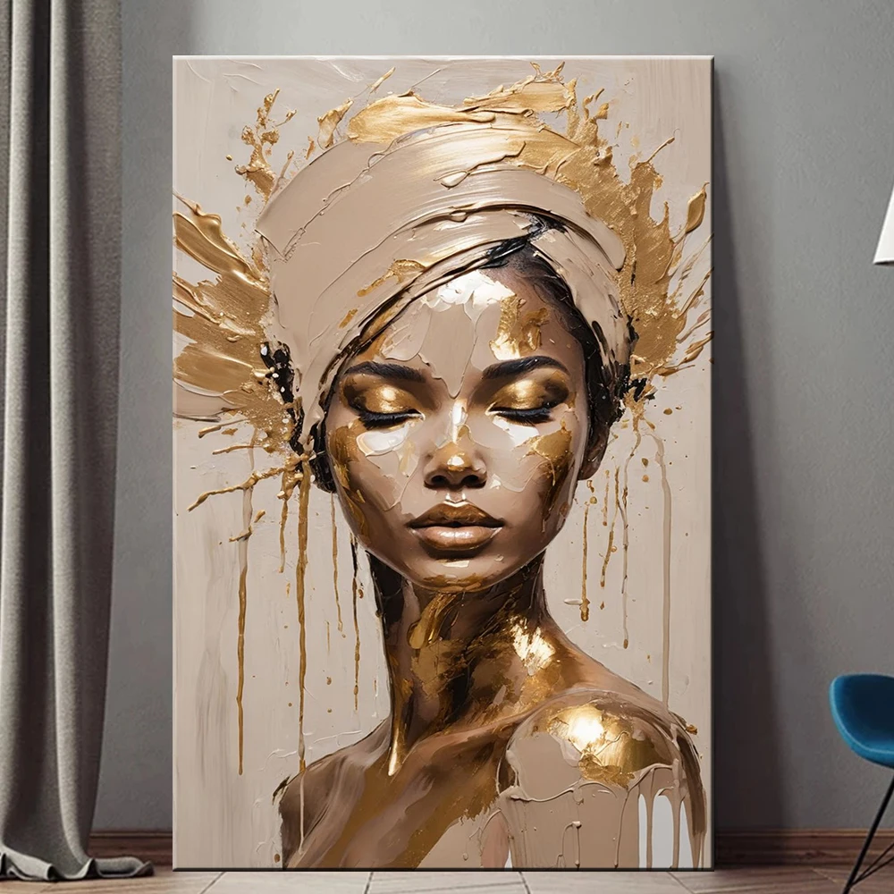Gold Foil Woman Canvas Art 1