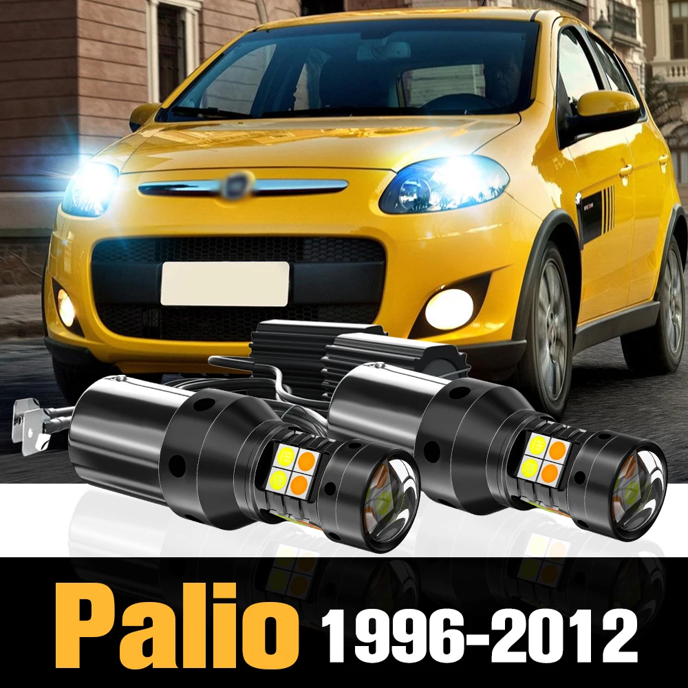 

2x Canbus LED Dual Mode Turn Signal+Daytime Running Light DRL Accessories For Fiat Palio 1996-2012 2005 2006 2007 2008 2009 2010