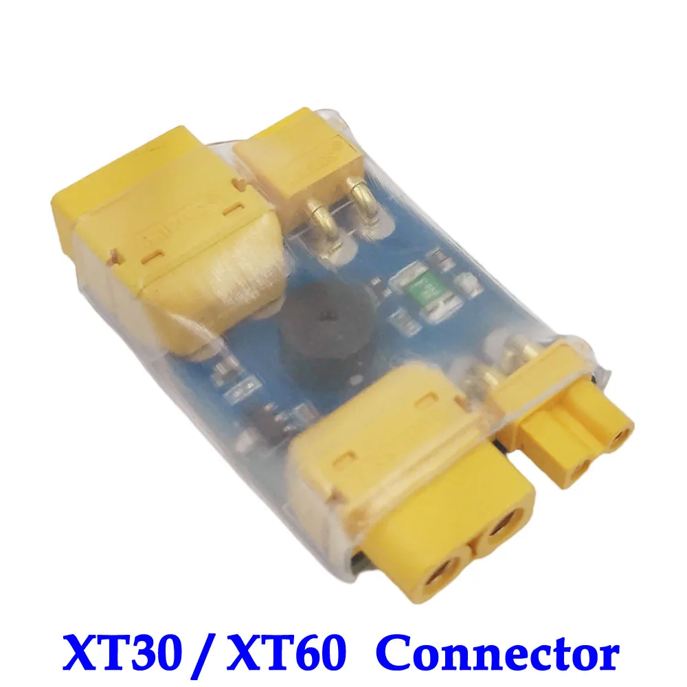 

1PCS XT30 XT60 Fuse Anti Short Circuit Protector With Horn Alarm and LED Light Connector For Detect Short Circuit Hidden Dange