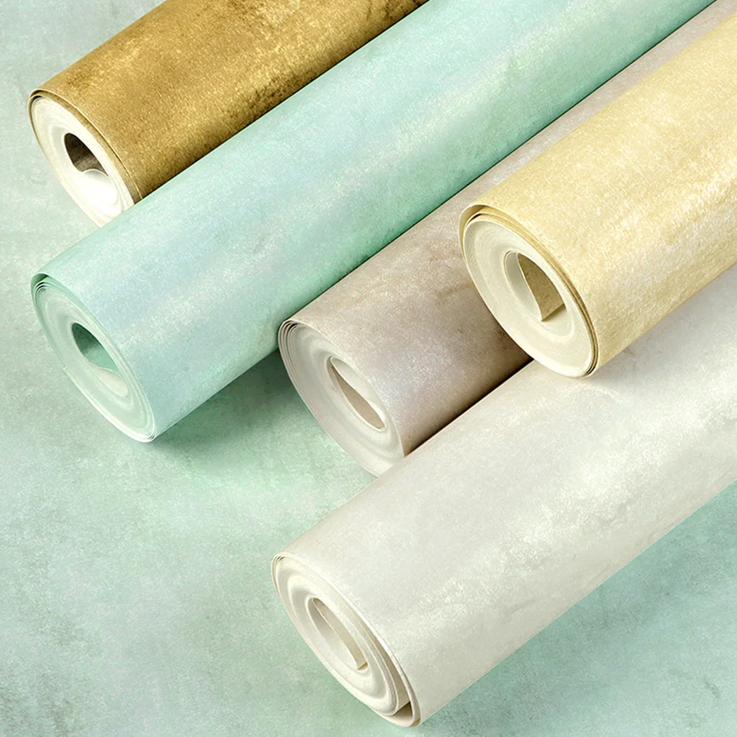 Nordic Brushed Silver Pure Color Wallpaper Ins Metallic Light Luxury Bedroom Living Room Modern Minimalist Office Wallpaper Gold