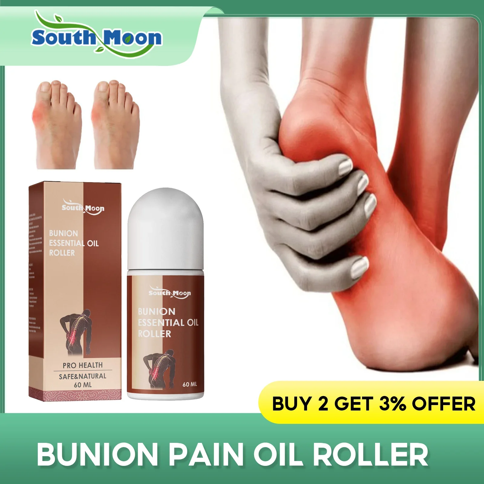 

Bunion Treatment Cream Gout Pain Relief Joint Bone Toe Bunion Valgus Straightener Corrector Orthopedics Arthritis Herb Care Oil