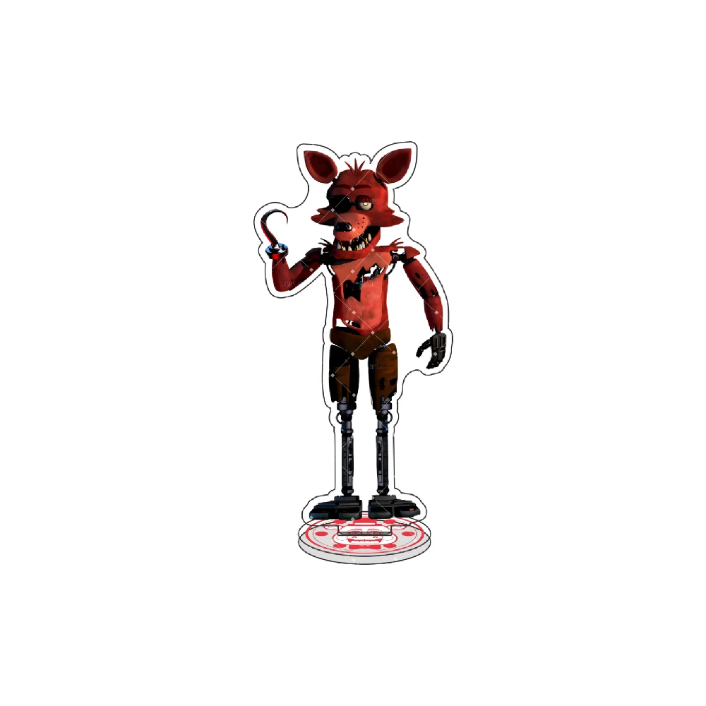 FNaF Acrylic Stand Figure - The Main Cast: Freddy Fazbear & Foxy the Pirate Fox - Unique Christmas Gift & Desk Ornament