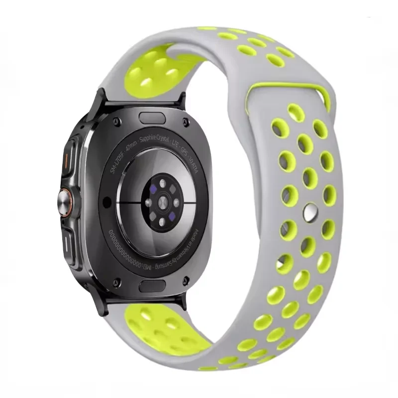 Two-Tone Silicone Breathable Sports Wristband Bracelet