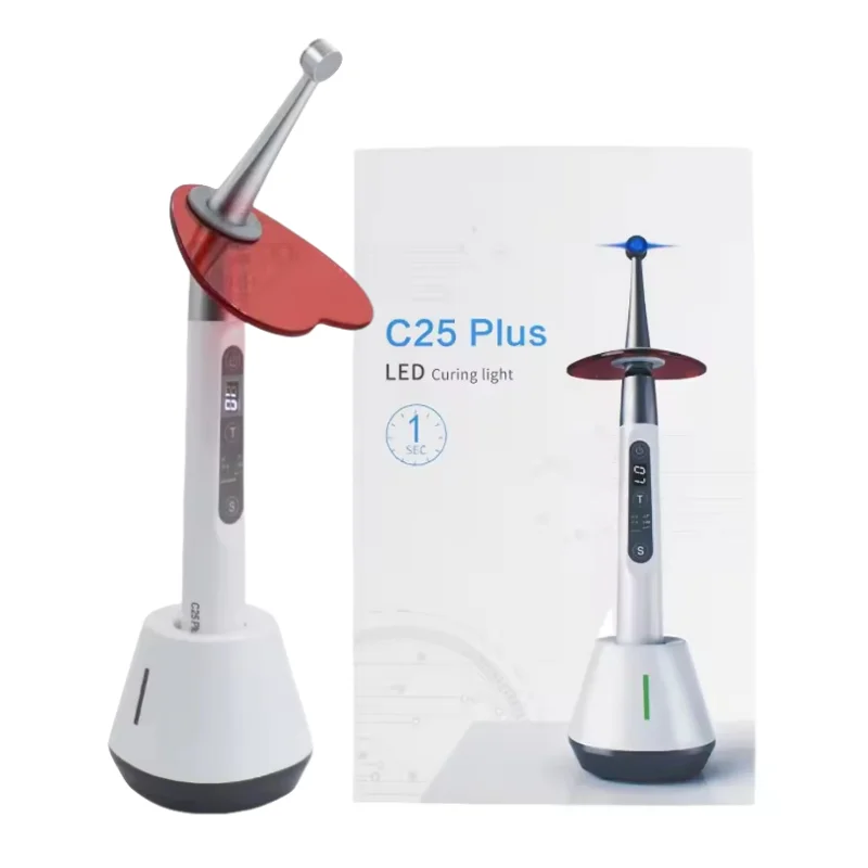 

C25 Plus Led Light Cure 1sce Curing Light Wireless Curing lighting with Metal Head 420nm-512nm 2500mw/cm2