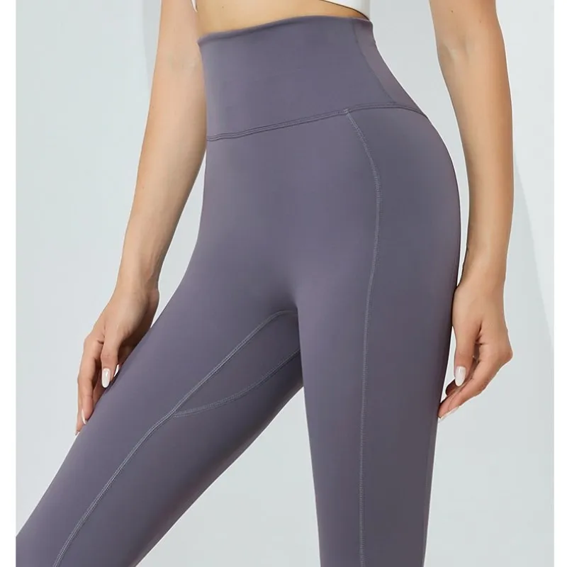 Seamless Sports Leggings Women Yoga Elastic High Waist Sweatpant Buttery Soft Pants Workout Leggins Gym Push Up Fitness Tights